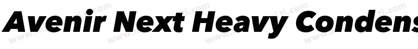 Avenir Next Heavy Condensed字体转换